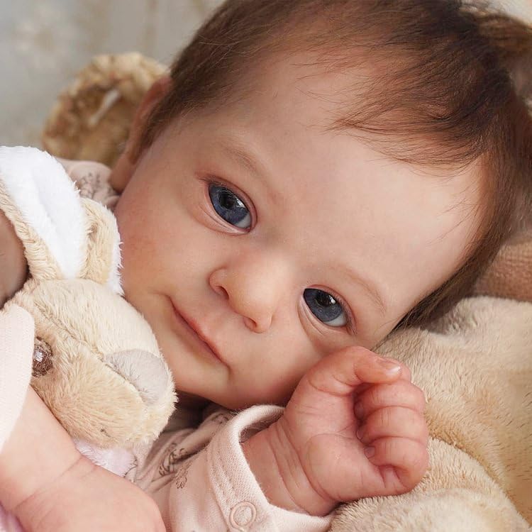 Foto 2 pulgar | Muñeca Reborn Baby Girl Brags Claire De 18 Pulgadas Con Cabello Castaño - Venta Internacional.