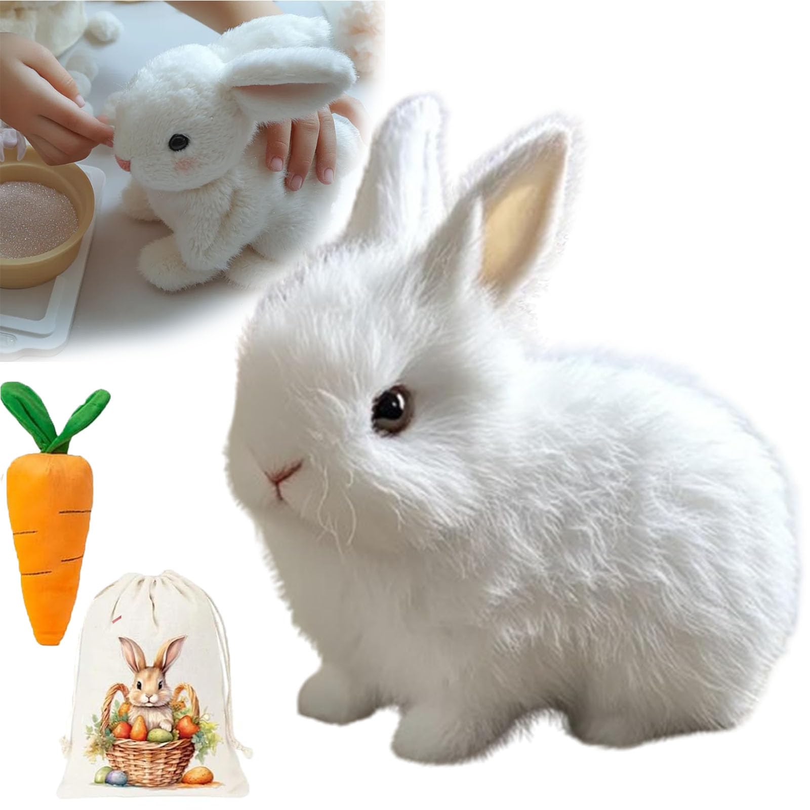 Toy Bunny Bunbi Realistic Para Niños Con Control Táctil Y Por Voz - Venta Internacional.