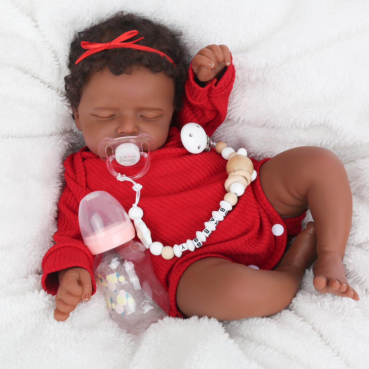 Muñeca Reborn Charex Afroamericana De 45 Cm Con Accesorios - Venta Internacional.
