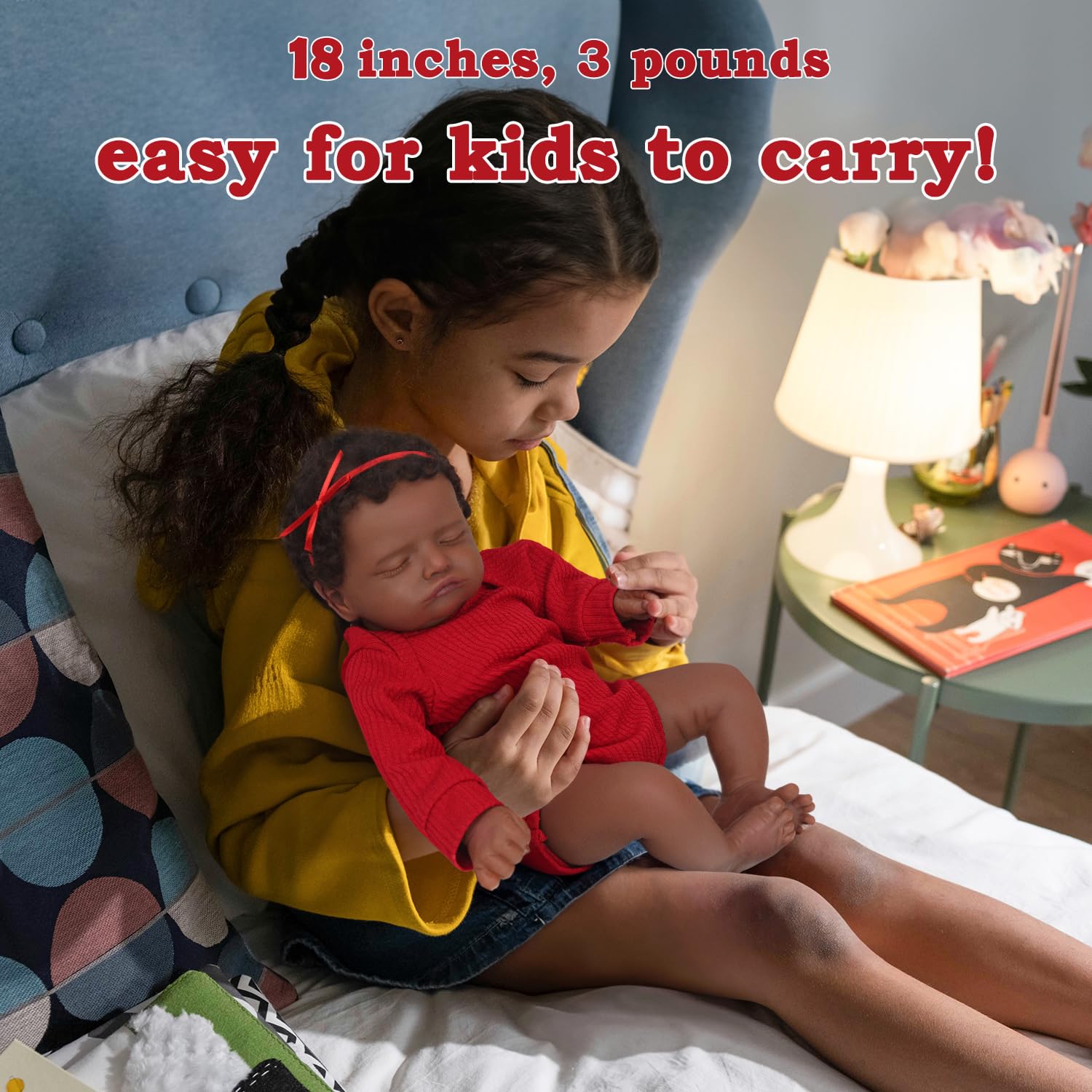 Foto 7 pulgar | Muñeca Reborn Charex Afroamericana De 45 Cm Con Accesorios - Venta Internacional.