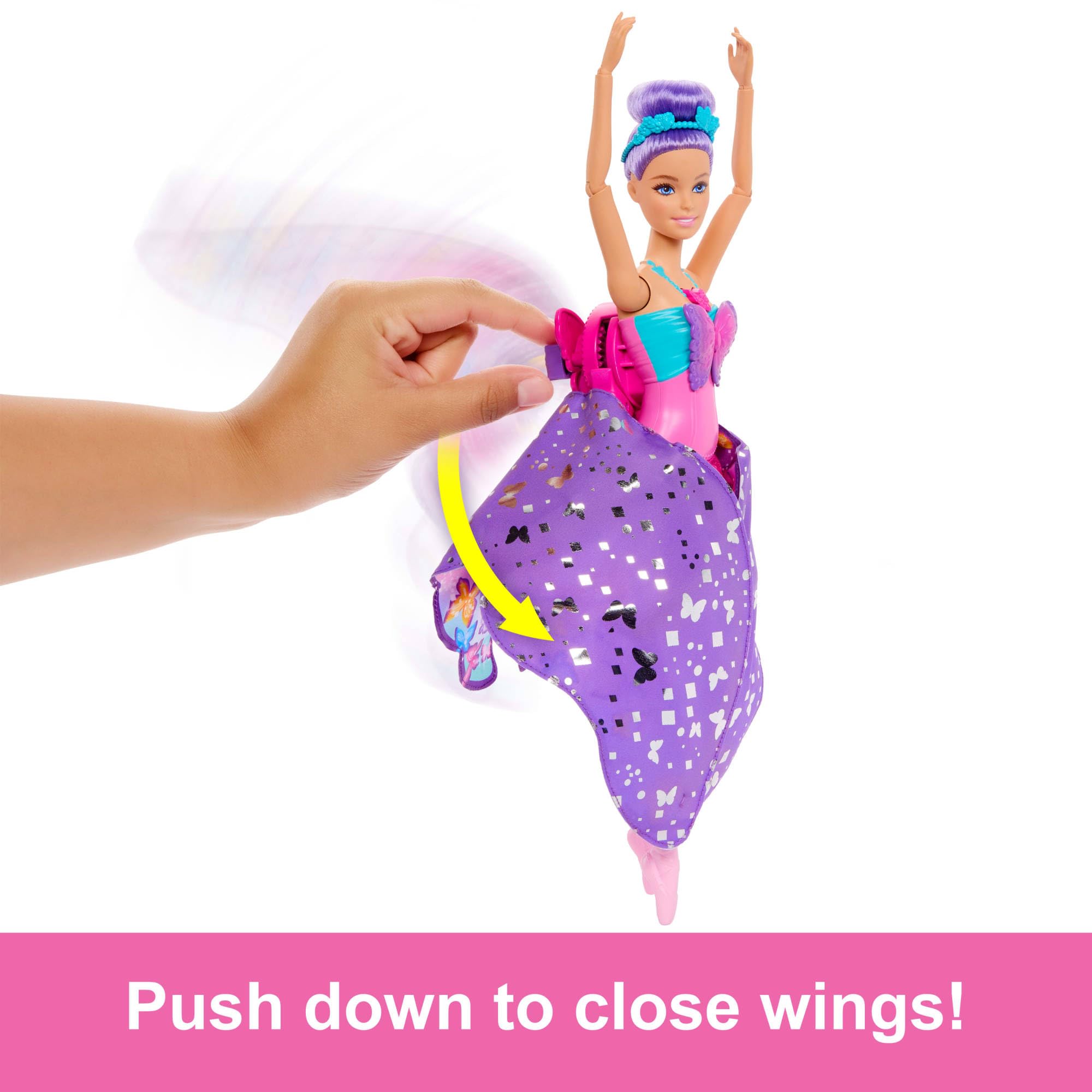 Foto 5 pulgar | Doll Barbie Dance And Flutter Transformation 2 En 1 - Venta Internacional.