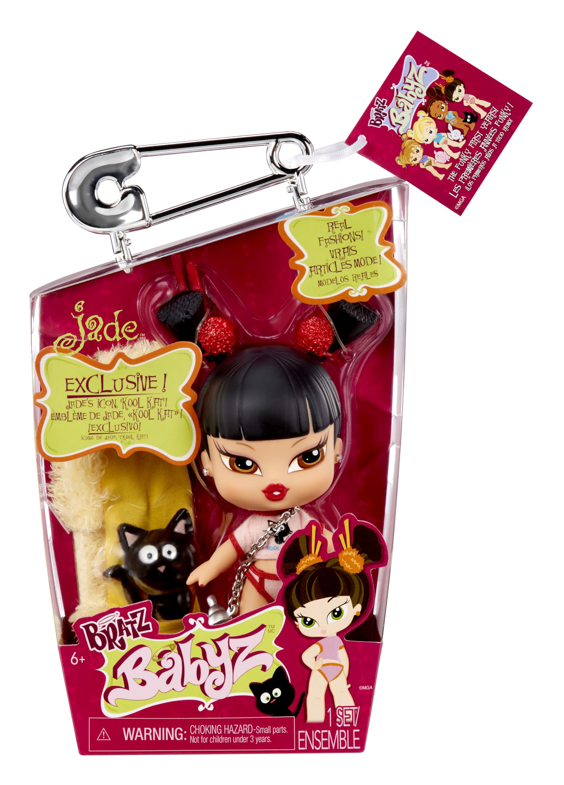 Foto 1 | Muñeca De Moda Bratz Babyz Jade Con Ropa Real Y Mascotas - Venta Internacional.