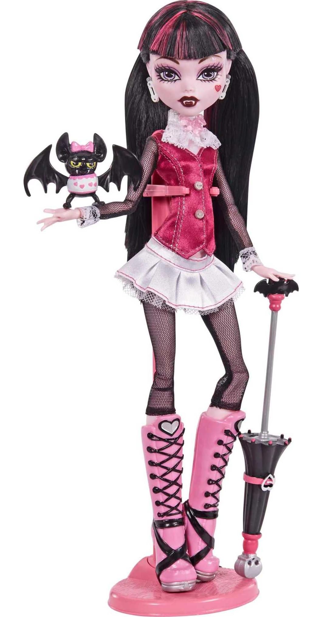 Foto 2 pulgar | Reproducción De Draculaura De Doll Monster High, 26 Cm, Con Diseño - Venta Internacional.