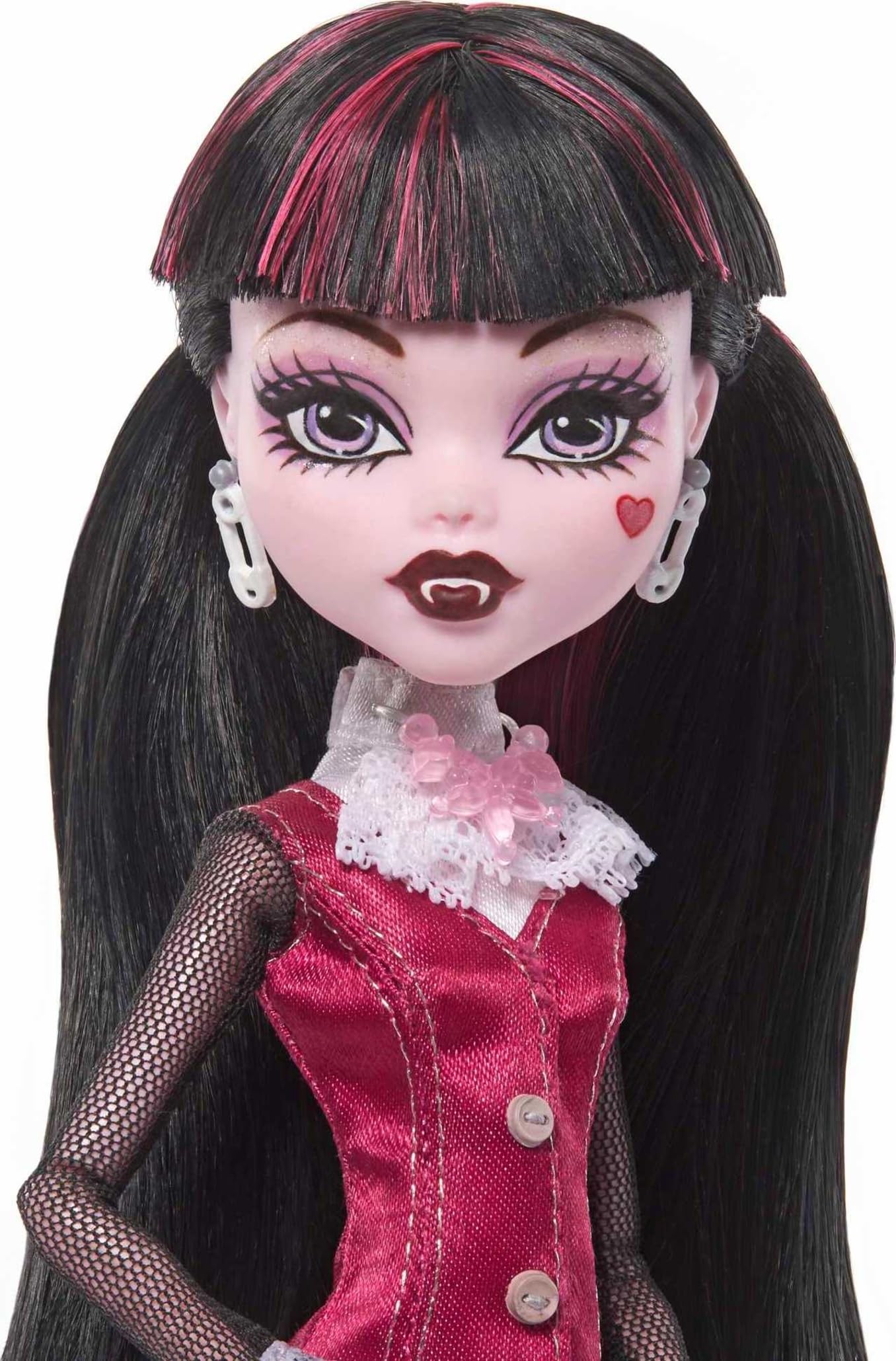 Foto 4 pulgar | Reproducción De Draculaura De Doll Monster High, 26 Cm, Con Diseño - Venta Internacional.