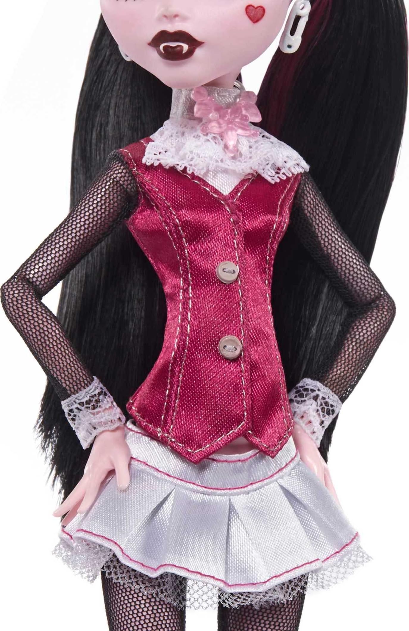 Foto 5 pulgar | Reproducción De Draculaura De Doll Monster High, 26 Cm, Con Diseño - Venta Internacional.