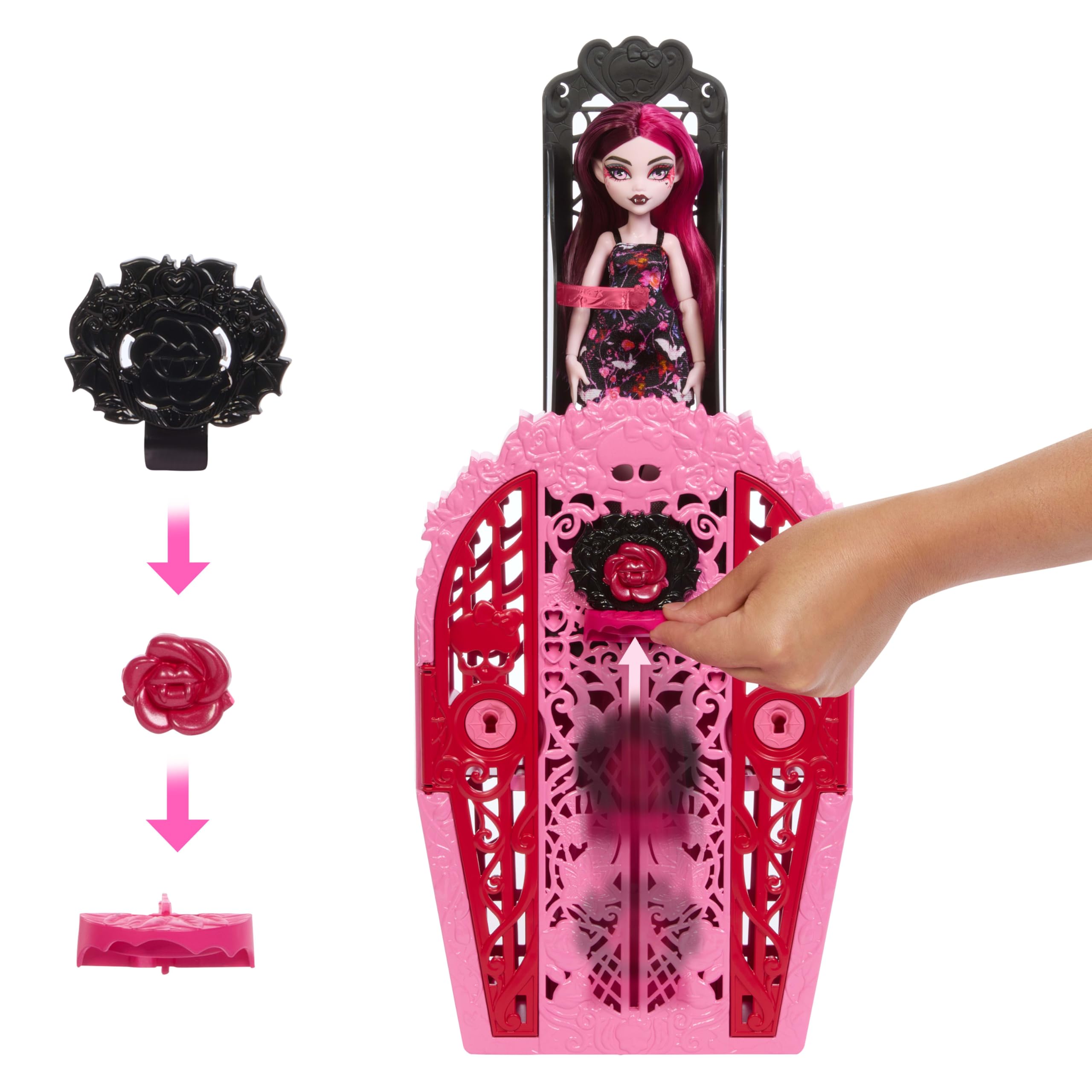 Foto 6 pulgar | Doll Monster High Skulltimate Secrets Garden Mysteries Draculaura - Venta Internacional.