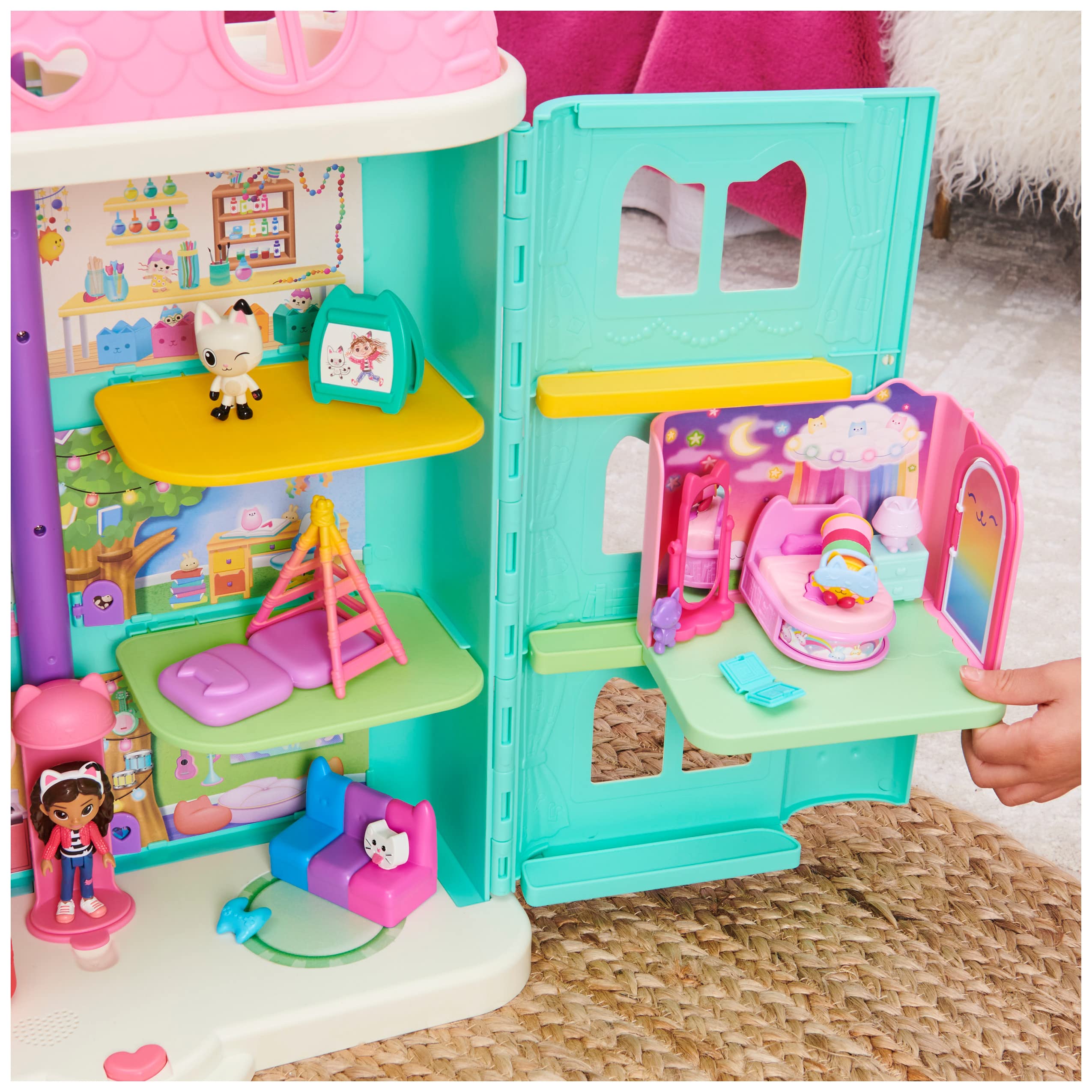 Foto 5 | Almohada Playset Gabby's Dollhouse Gdh Deluxe Para Habitación Con Forma De Gato - Venta Internacional.