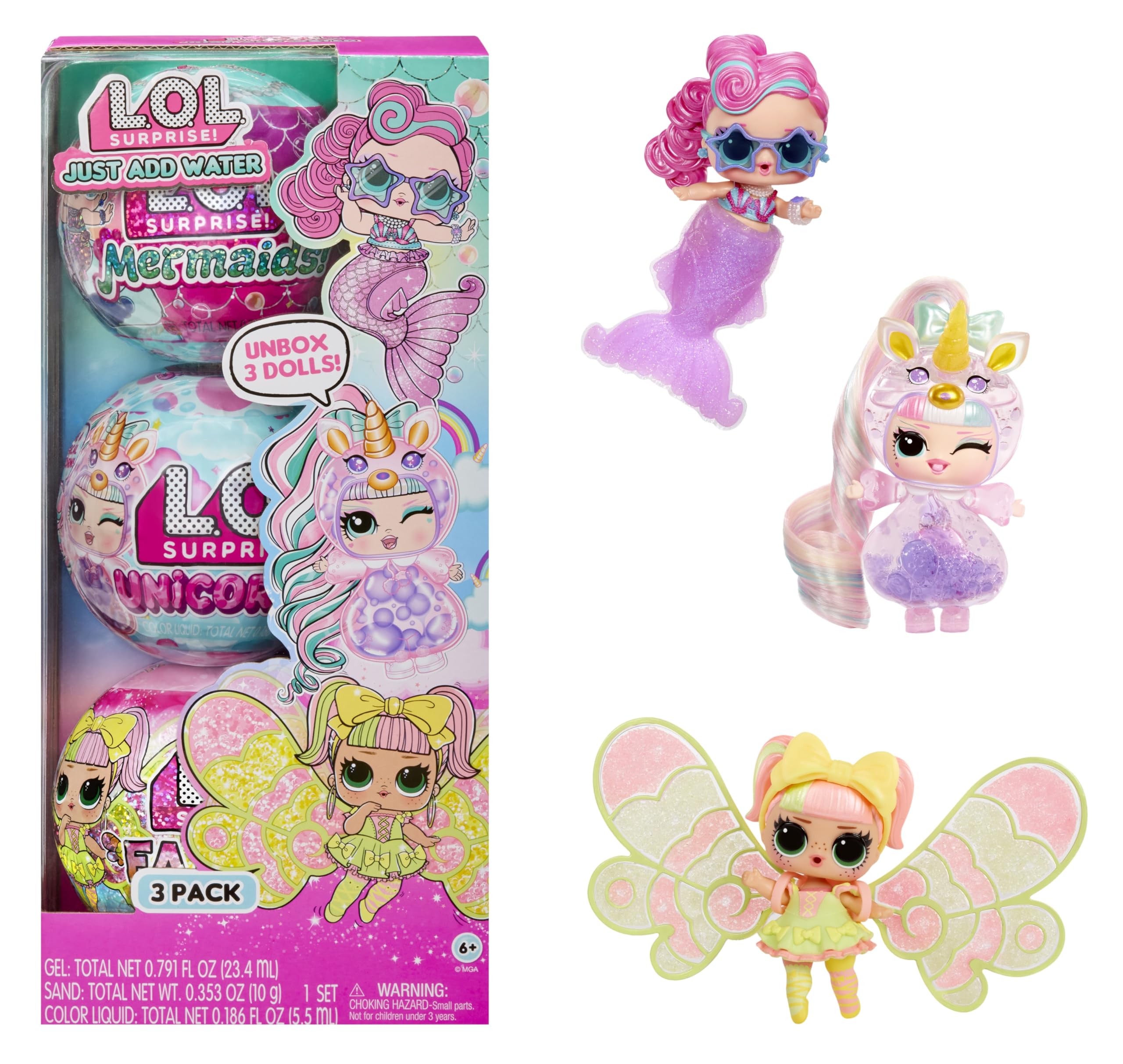 Foto 1 | ¡sorpresa De Toy L.o.l.! Tots Just Add Water, Paquete De 3 Con 3 Muñecas - Venta Internacional.