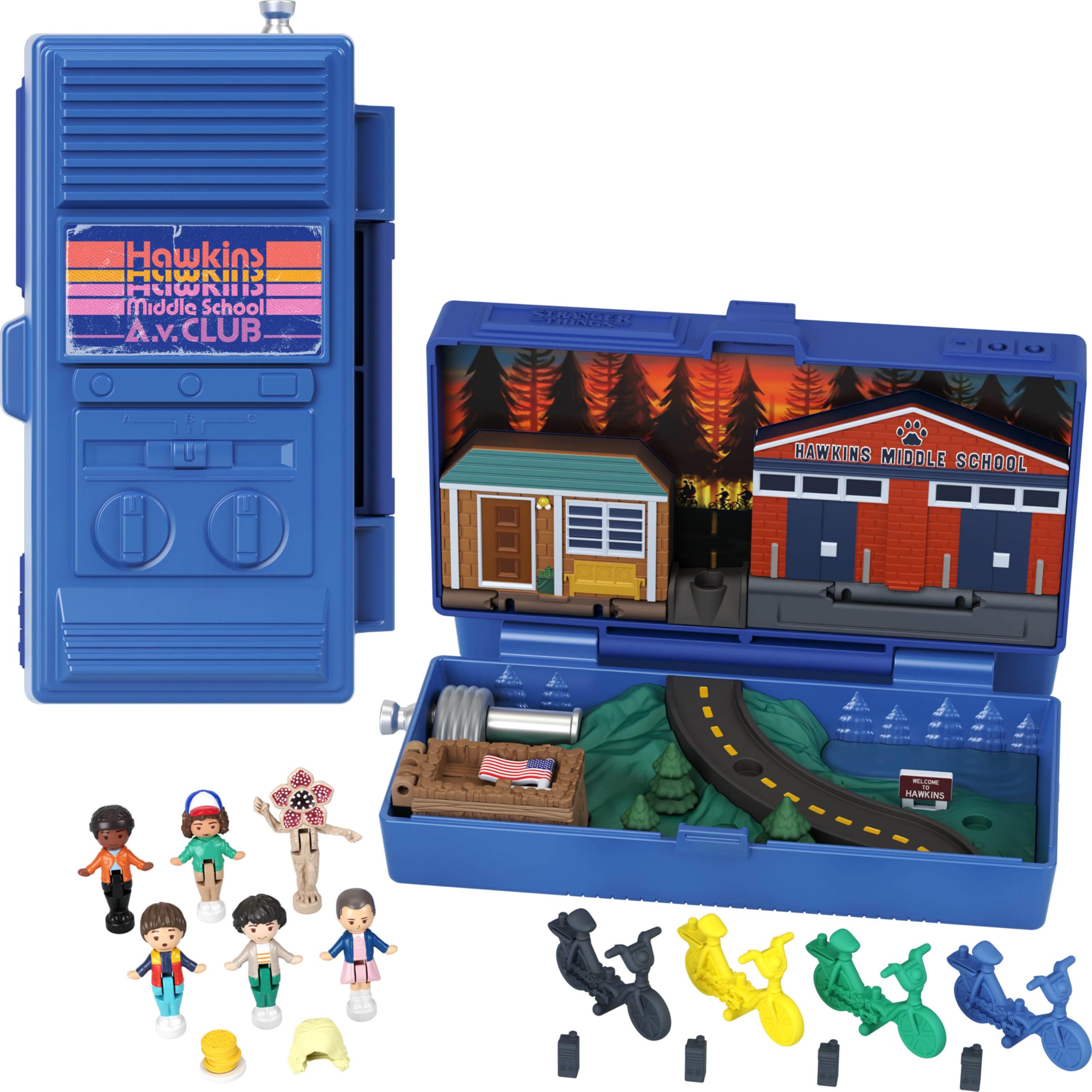 Foto 2 pulgar | Set de Juego Coleccionista Polly Pocket Stranger Things con 6 Muñecas - Venta Internacional