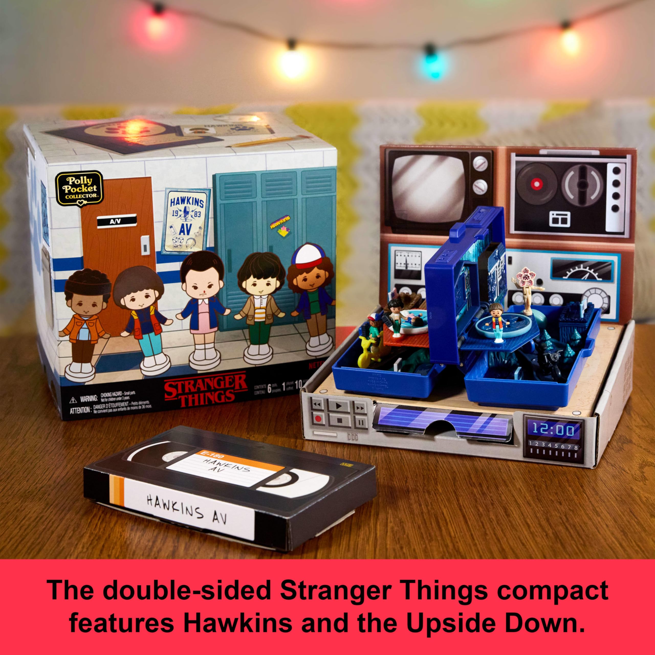 Foto 3 pulgar | Set de Juego Coleccionista Polly Pocket Stranger Things con 6 Muñecas - Venta Internacional