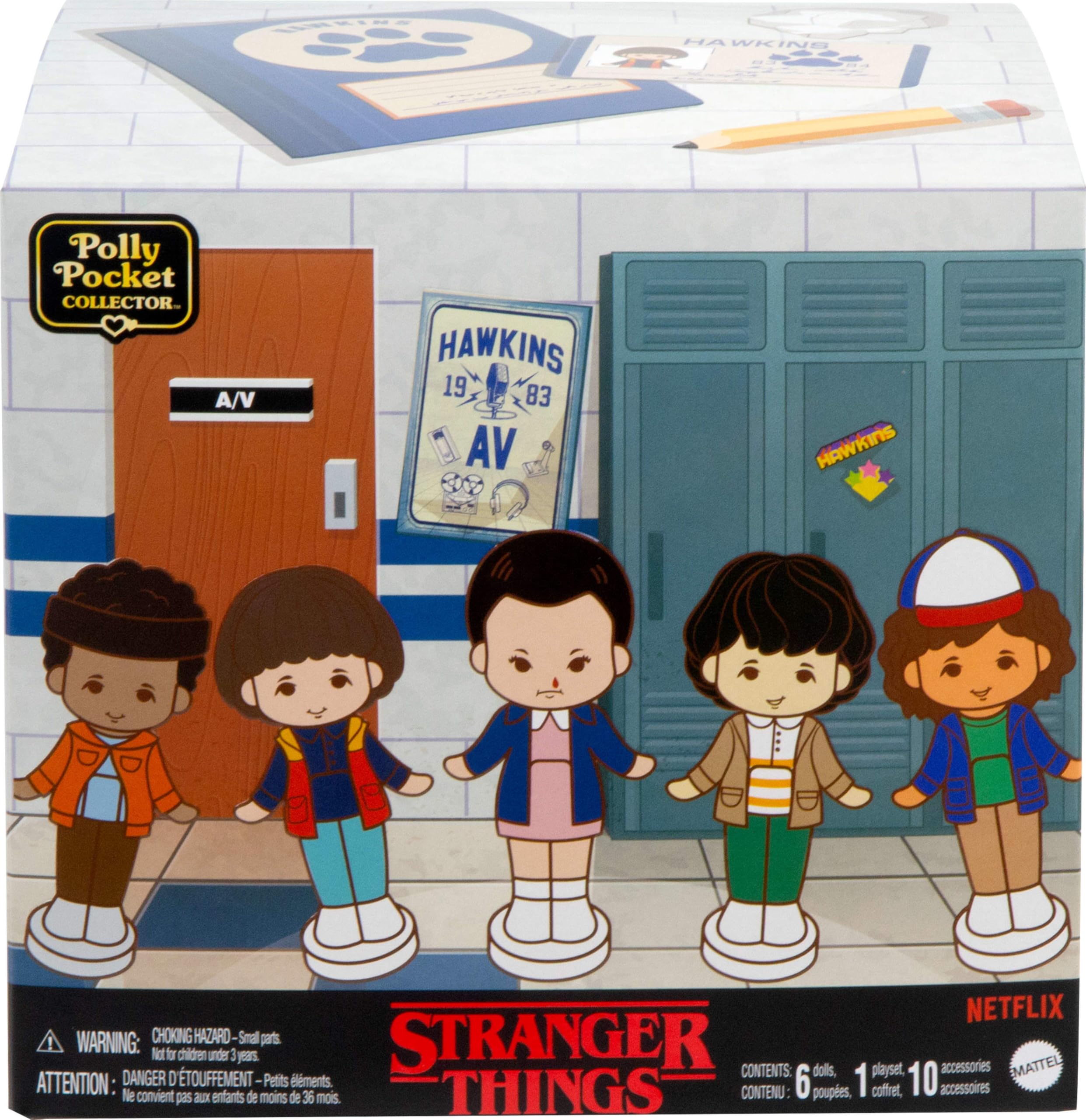 Foto 7 pulgar | Set de Juego Coleccionista Polly Pocket Stranger Things con 6 Muñecas - Venta Internacional