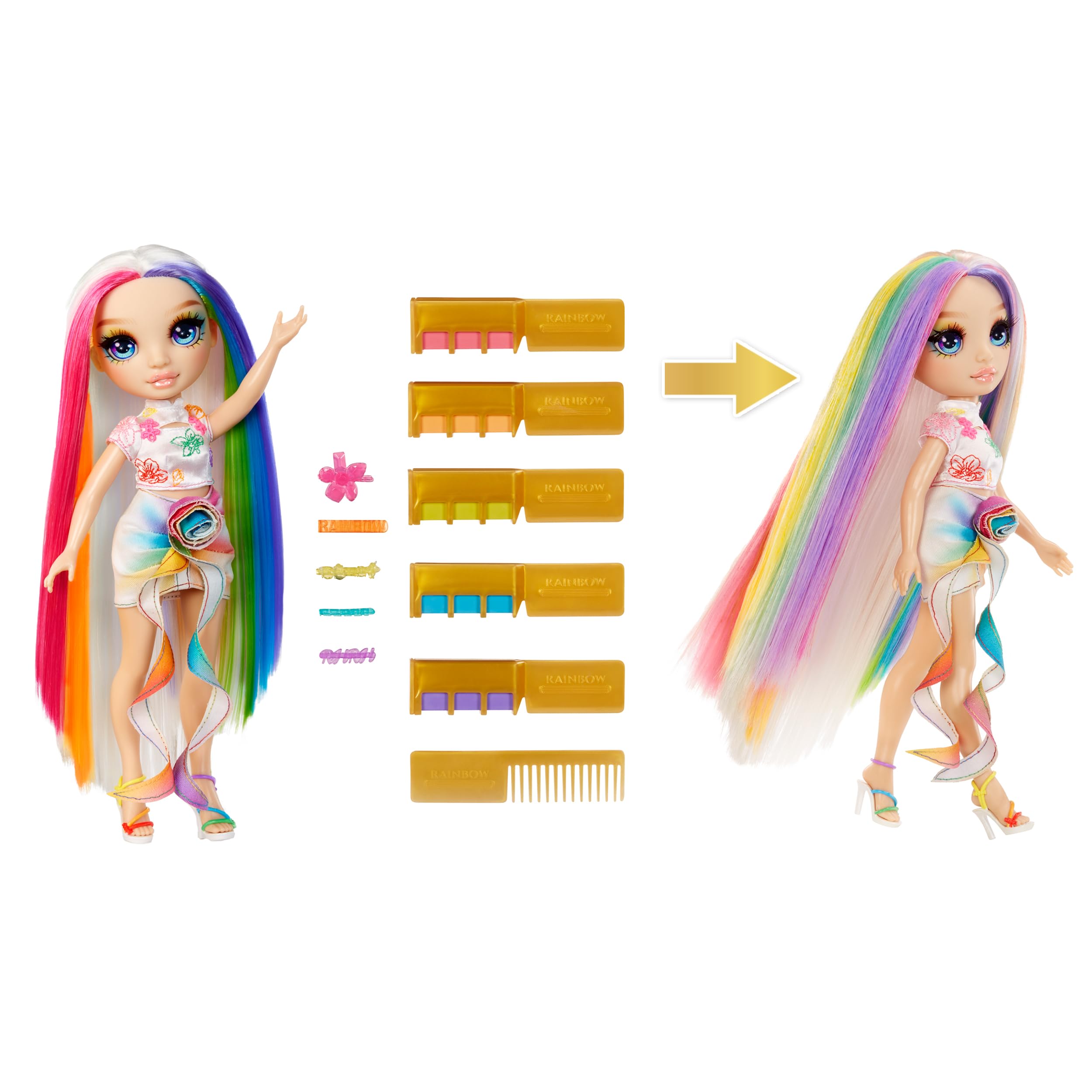 Foto 2 | Muñeca Rainbow High Amaya con Accesorios-Venta Internacional