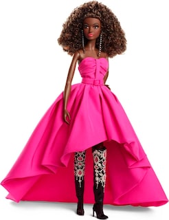 Foto 1 | Vestido Largo Fucsia De Muñeca Barbie En Tafetán Para Adultos Hbx96 - Venta Internacional.