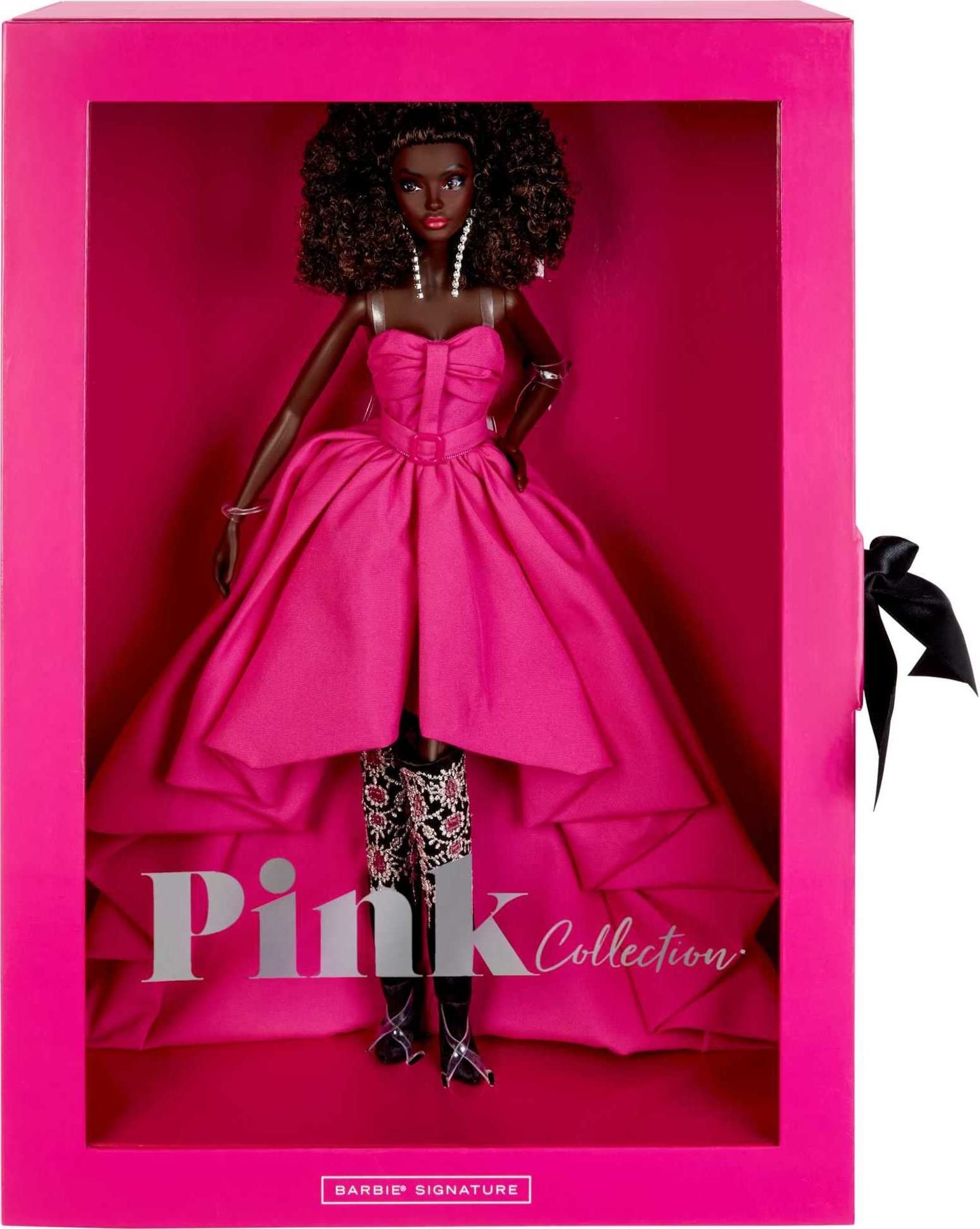 Foto 7 pulgar | Vestido Largo Fucsia De Muñeca Barbie En Tafetán Para Adultos Hbx96 - Venta Internacional.