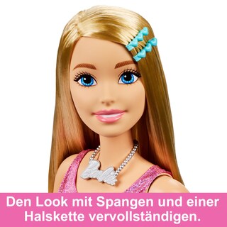 Foto 4 | Muñeca Barbie Hjy02 De 70 Cm Con Pelo Rubio, Vestido Rosa Brillante - Venta Internacional.