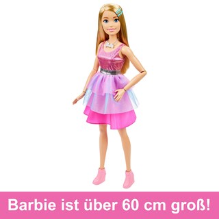 Foto 5 | Muñeca Barbie Hjy02 De 70 Cm Con Pelo Rubio, Vestido Rosa Brillante - Venta Internacional.