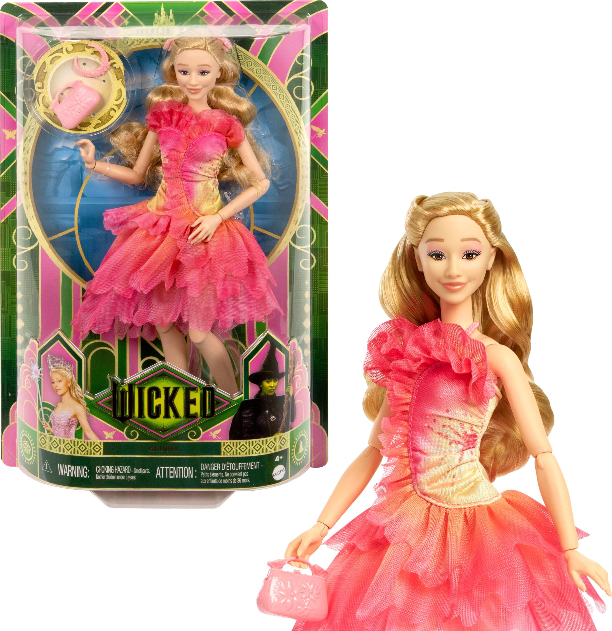Foto 1 | Muñeca De Moda Mattel Universal Wicked Glinda Con Accesorios - Venta Internacional.