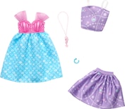Conjunto De Ropa De Moda Barbie Fashions Con 2 Atuendos Y Accesorios - Venta Internacional.
