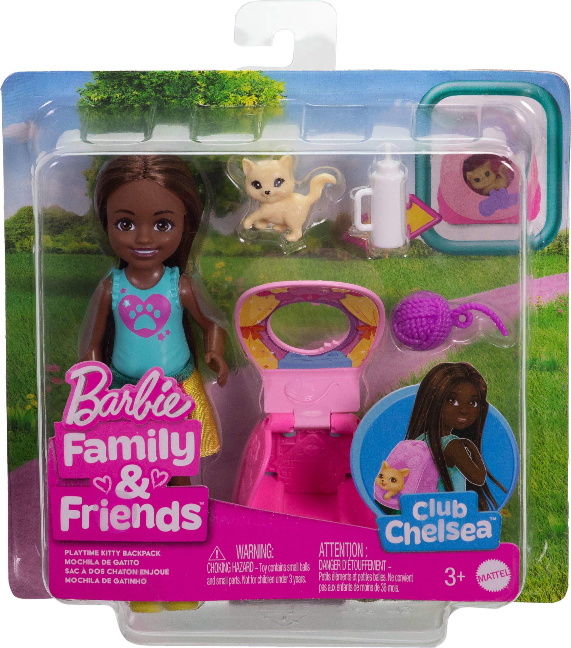 Foto 7 pulgar | Mochila Playtime Kitty, Muñeca Barbie Chelsea Con Accesorios - Venta Internacional.