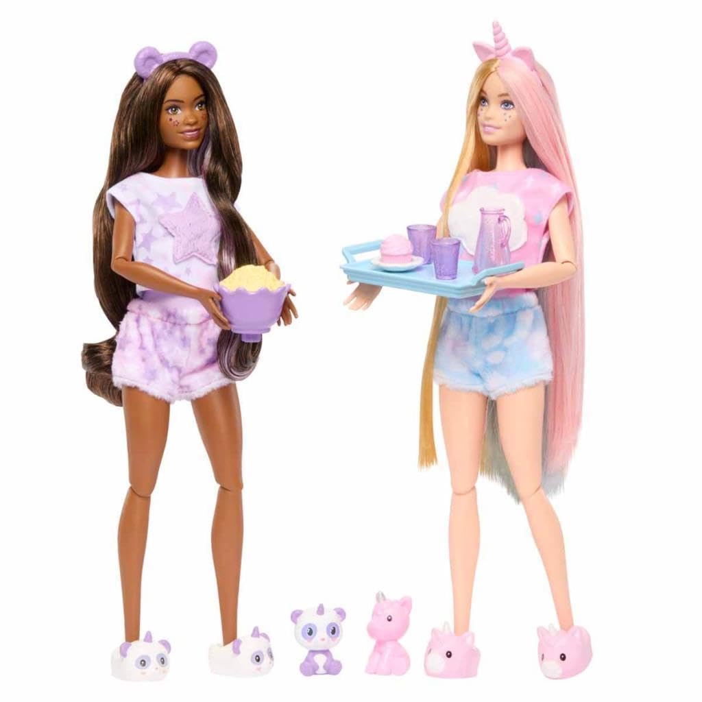 Foto 4 pulgar | Set Sleepover Barbie Cutie Reveal Con 2 Muñecas Modernas - Venta Internacional.