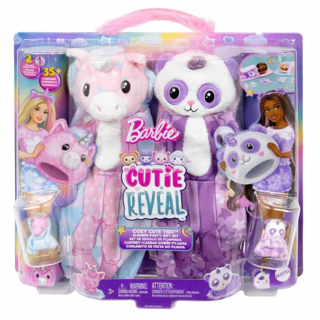 Foto 7 pulgar | Set Sleepover Barbie Cutie Reveal Con 2 Muñecas Modernas - Venta Internacional.
