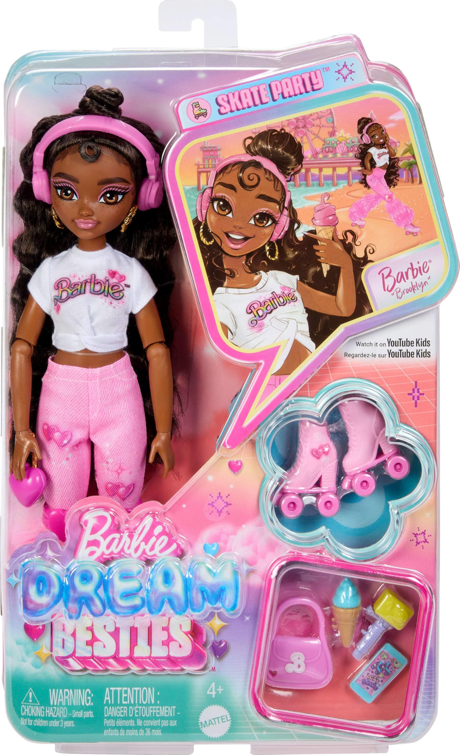 Foto 7 pulgar | Muñeca De Moda Barbie Dream Besties Brooklyn Con Accesorios - Venta Internacional.
