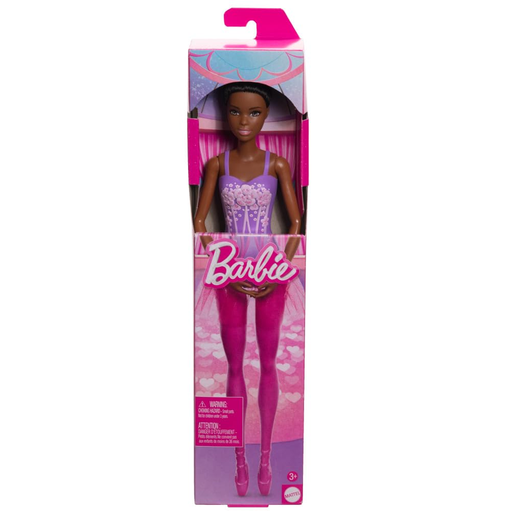 Foto 7 pulgar | Muñeca Moderna Barbie Bailarina Morena Con Tutú Morado - Venta Internacional.