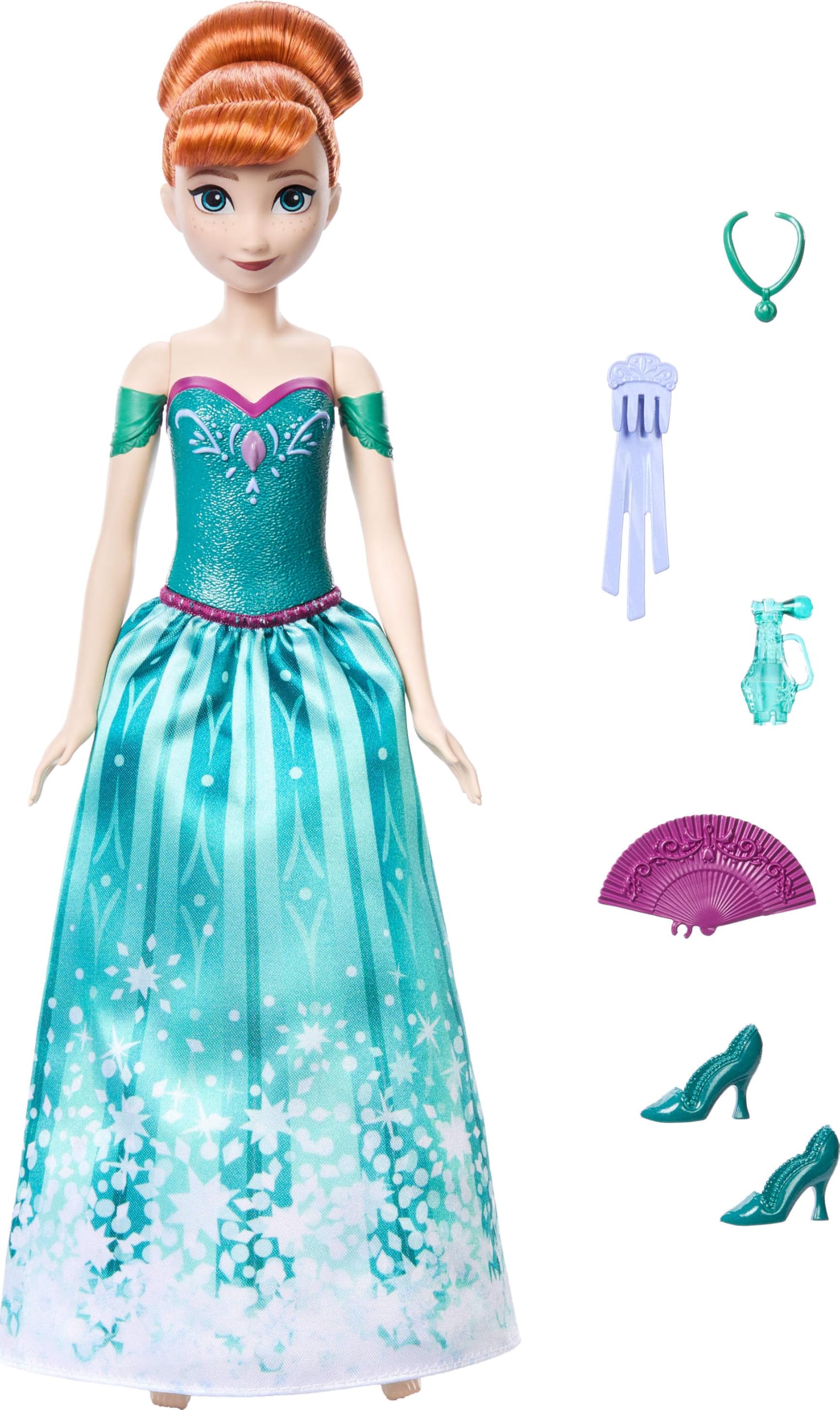 Foto 7 pulgar | Muñeca De Moda Mattel Disney Frozen Anna Con 11 Sorpresas - Venta Internacional.