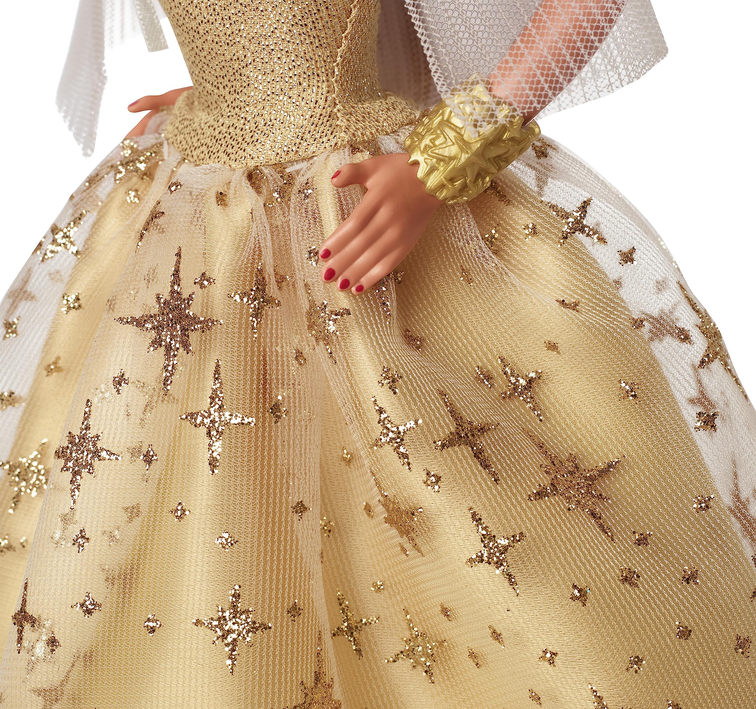 Foto 4 pulgar | Muñeca Barbie Signature Holiday 2023 Con Vestido Dorado, 35 Aniversario. - Venta Internacional.