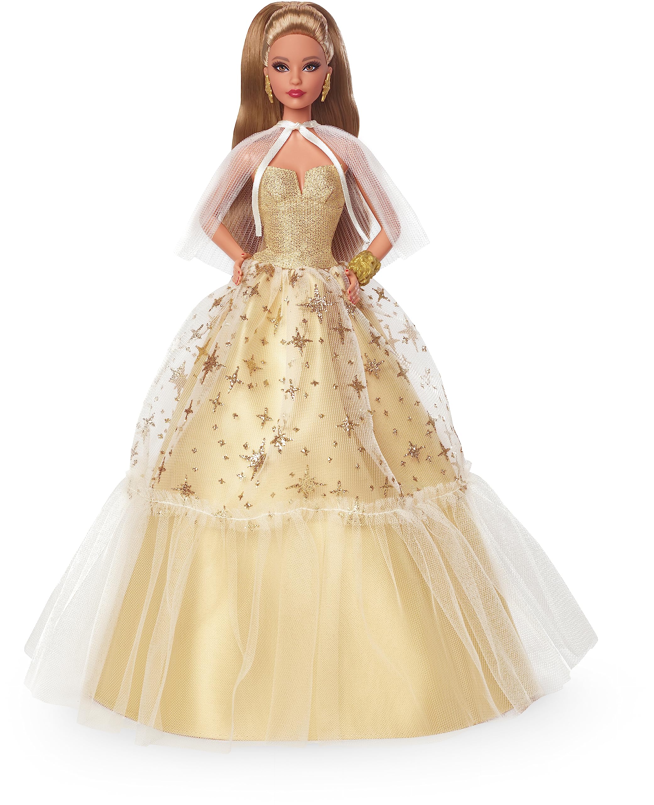 Foto 6 pulgar | Muñeca Barbie Signature Holiday 2023 Con Vestido Dorado, 35 Aniversario. - Venta Internacional.