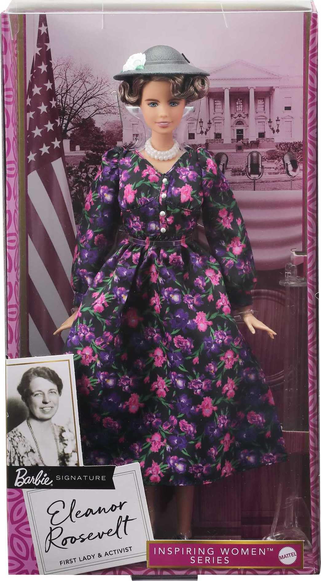 Foto 2 | Muñeca Barbie Inspiradora Para Mujeres Eleanor Roosevelt Con Acceso. - Venta Internacional.