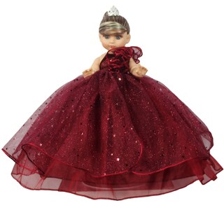 Foto 1 | Muñeca Quinceañera Recuerdo 15 Año Tinto Guinda 33 Cm