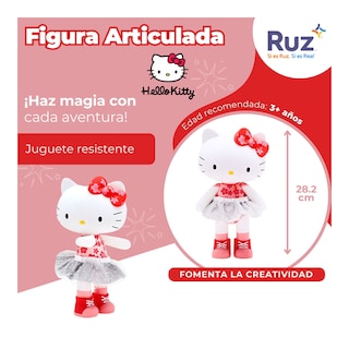 Foto 3 | Figura Articulada Ruz Hello Kitty (28.2 Cm Rojo)