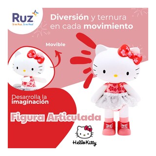 Foto 4 | Figura Articulada Ruz Hello Kitty (28.2 Cm Rojo)