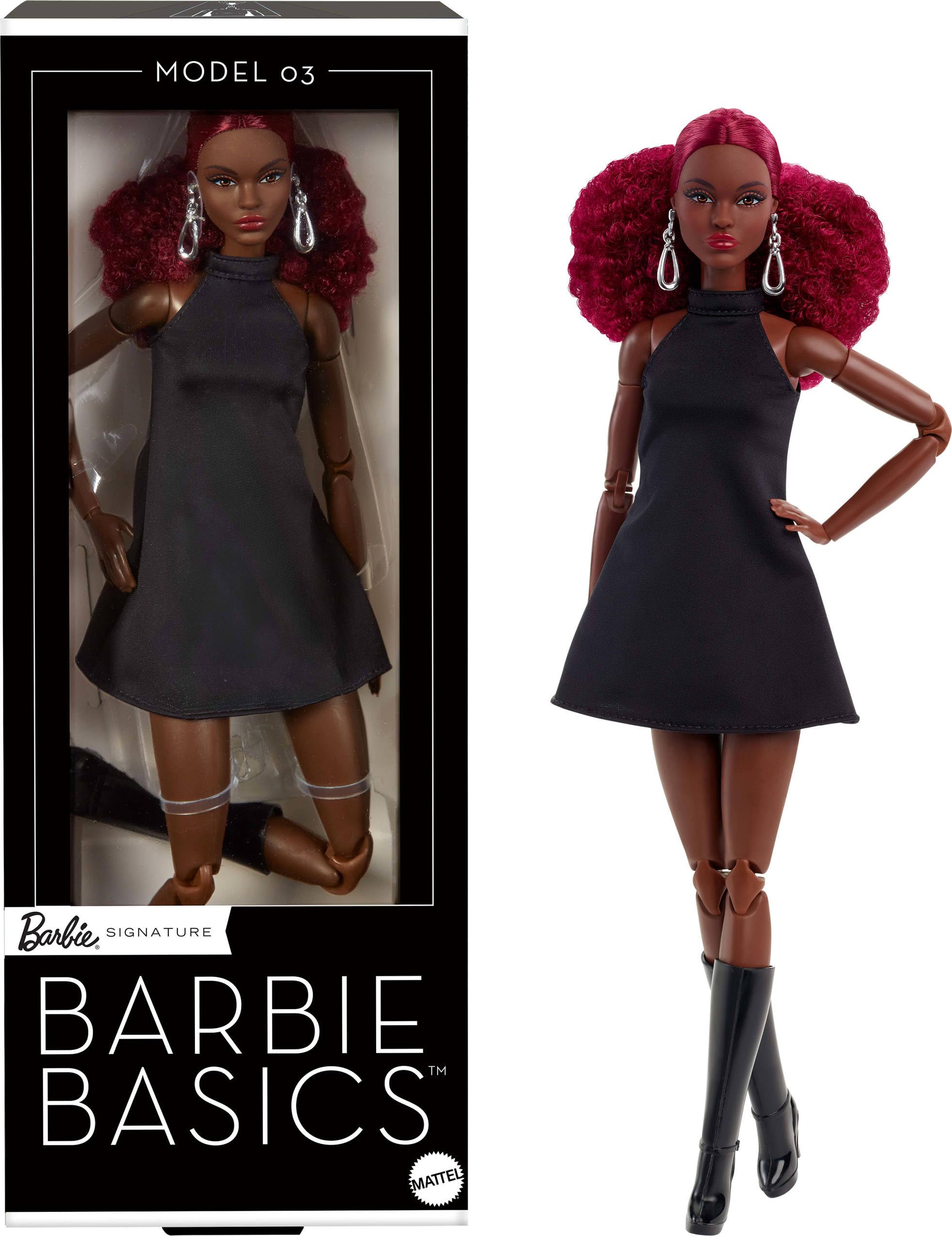 Muñeca Barbie Basics Modelo 03 con Pelo Rojo Rizado - Venta Internacional