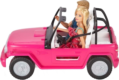 Foto 2 | Coche De Juguete Barbie Beach Cruiser Con Muñecas Barbie Y Ken De 2 Plazas - Venta Internacional.