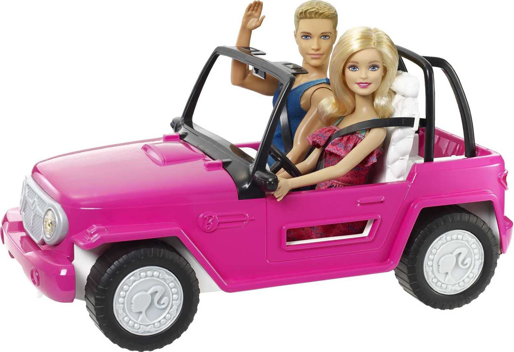 Foto 5 pulgar | Coche De Juguete Barbie Beach Cruiser Con Muñecas Barbie Y Ken De 2 Plazas - Venta Internacional.