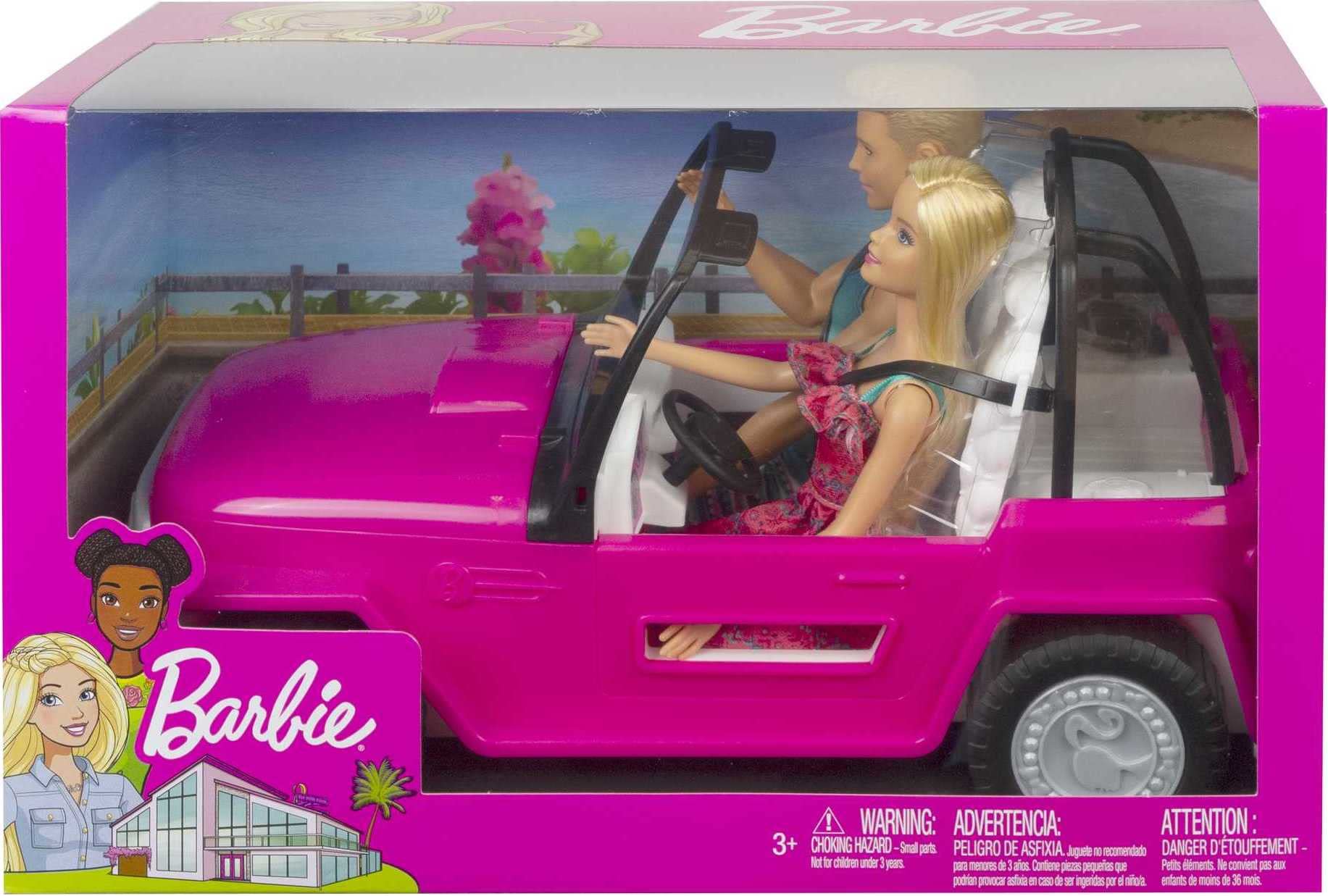 Foto 7 pulgar | Coche De Juguete Barbie Beach Cruiser Con Muñecas Barbie Y Ken De 2 Plazas - Venta Internacional.