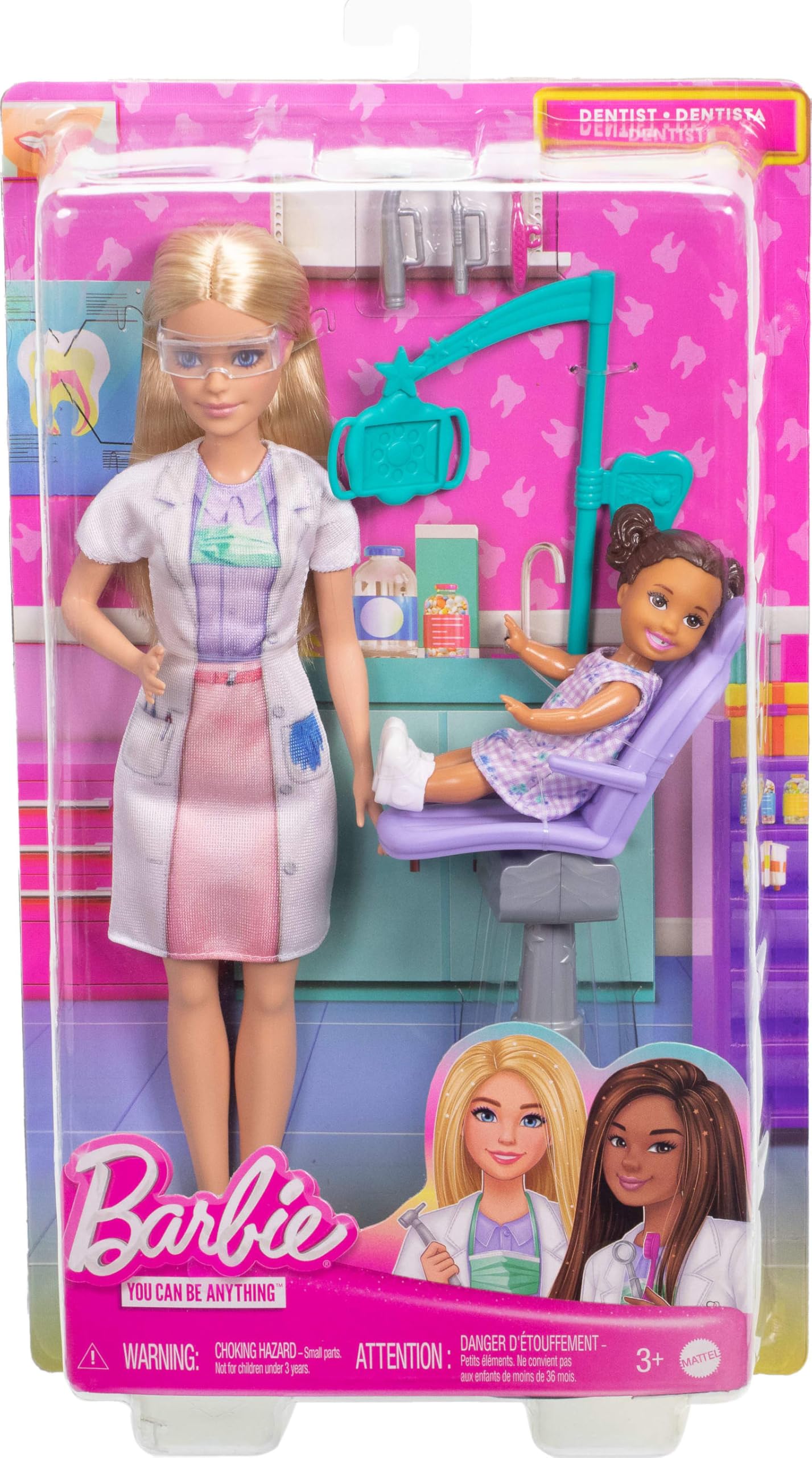 Foto 7 pulgar | Muñeca Barbie Dentista y MiniBarbie con Accesorios - Venta Internacional