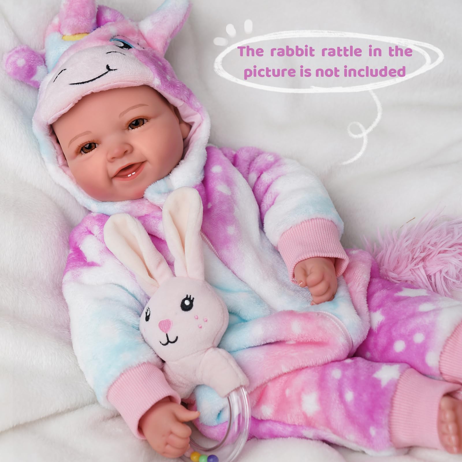 Foto 4 pulgar | Muñeca Babeside Realista De 43 Cm Con Accesorios De Más De 3 Años - Venta Internacional.