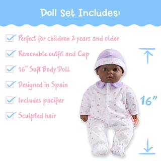 Foto 2 | Muñeca Jc Toys La Baby Afroamericana 40 cm - Venta Internacional