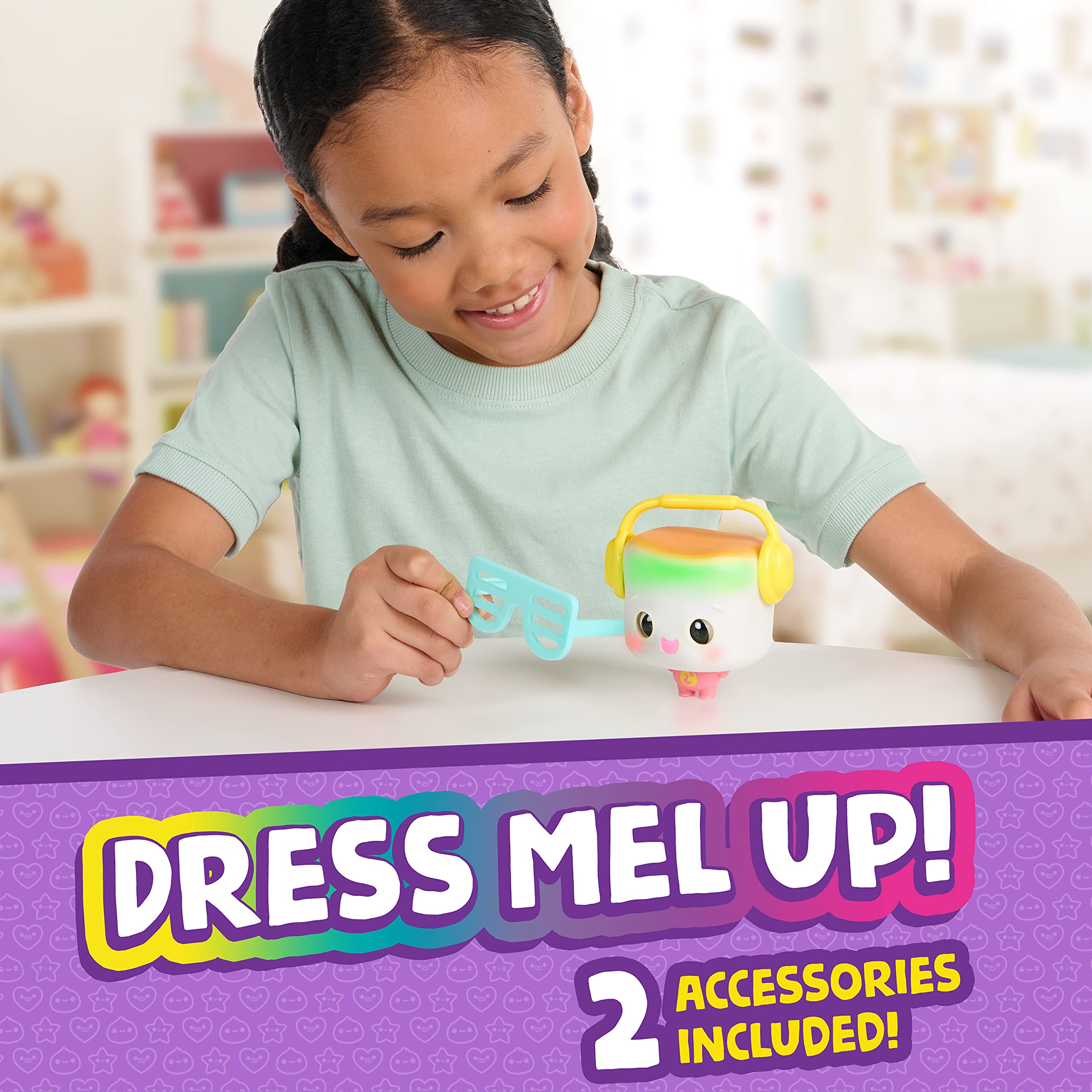 Foto 4 pulgar | Muñeca Interactiva Coleccionable Wowwee My Squishy Little Marshmallow Mel Con Accesorios - Venta Internacional.