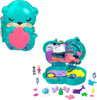 Foto 1 | Playset Polly Pocket Otter Aquarium Con 2 Micromuñecas De Más De 4 Años - Venta Internacional.