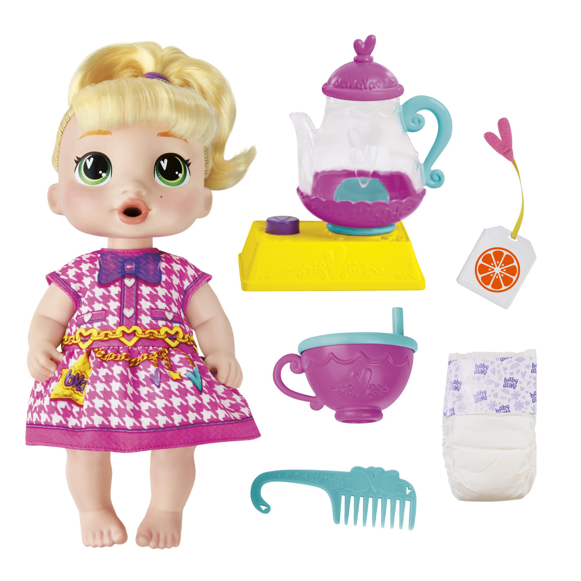 Foto 2 pulgar | Doll Baby Alive Bubbly Tea Party Lala Googoo Con Tetera De 28 Cm - Venta Internacional.