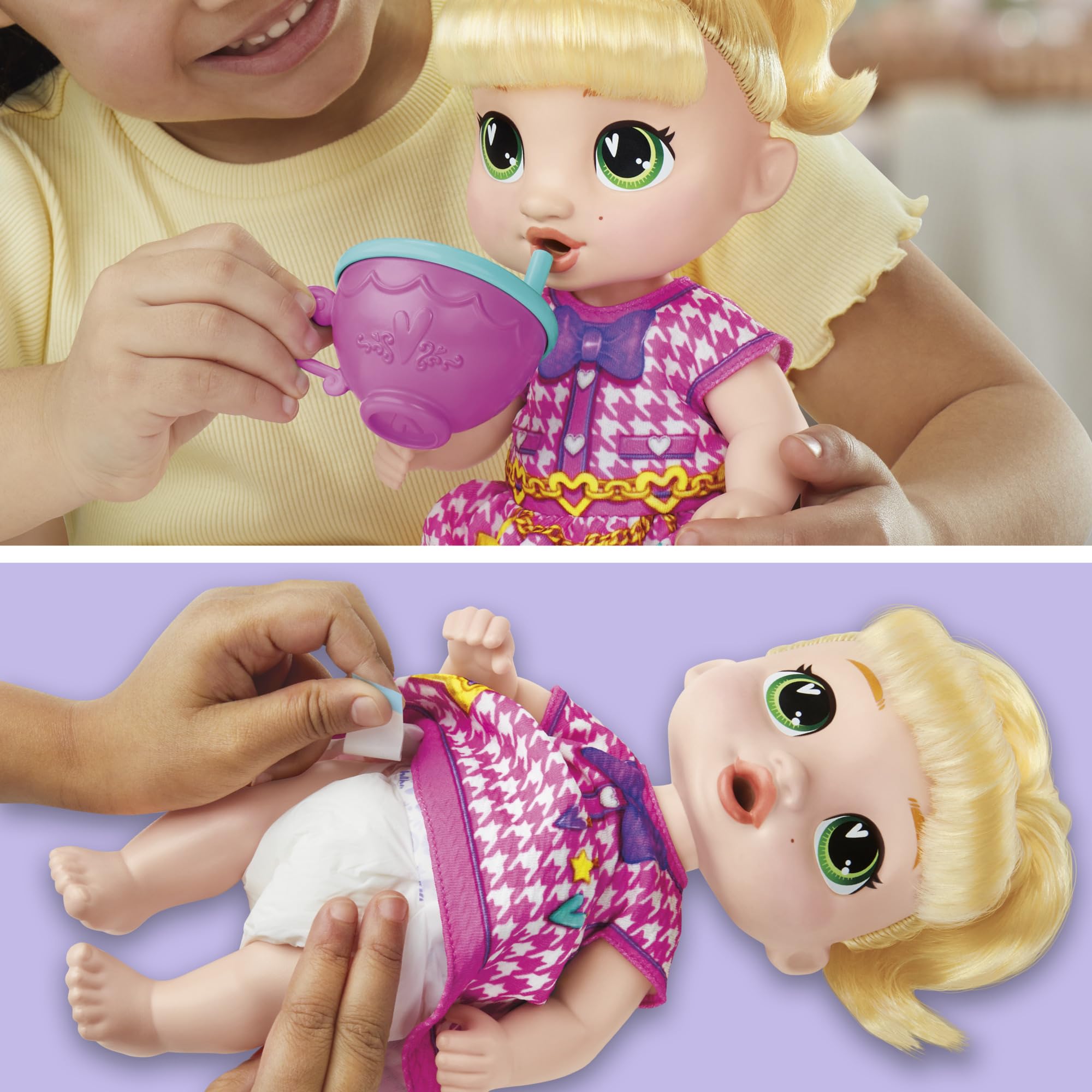 Foto 6 pulgar | Doll Baby Alive Bubbly Tea Party Lala Googoo Con Tetera De 28 Cm - Venta Internacional.