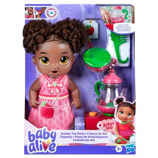 Foto 2 | Muñeca Baby Alive Bubbly Tea Party Berry Boo Con Tetera, 28 Cm - Venta Internacional.