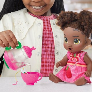 Foto 4 | Muñeca Baby Alive Bubbly Tea Party Berry Boo Con Tetera, 28 Cm - Venta Internacional.