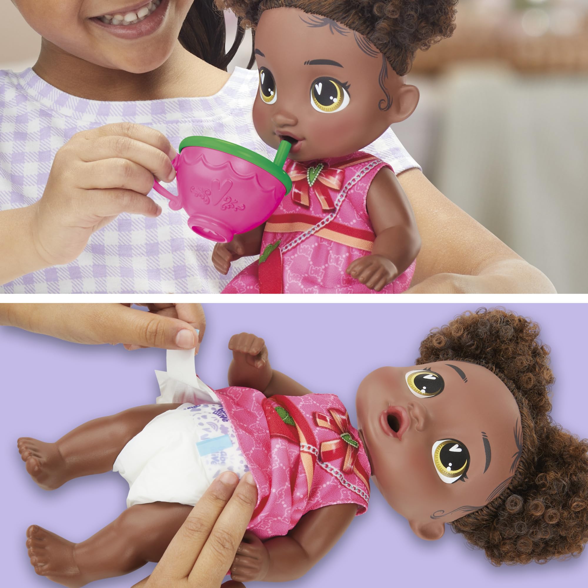 Foto 6 pulgar | Muñeca Baby Alive Bubbly Tea Party Berry Boo Con Tetera, 28 Cm - Venta Internacional.