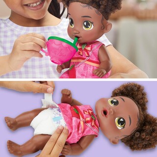 Foto 5 | Muñeca Baby Alive Bubbly Tea Party Berry Boo Con Tetera, 28 Cm - Venta Internacional.