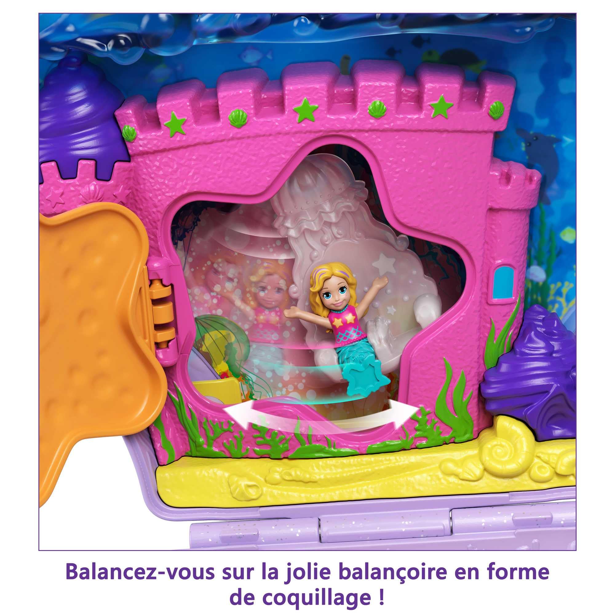 Foto 4 pulgar | Juguete De Viaje Polly Pocket Mermaid Con Micromuñecas Y Acceso. - Venta Internacional.